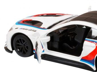 Машина АВТОПАНОРАМА BMW M6, 1/44, белый, инерция, откр. двери, в/к 17,5*12,5*6,5 см