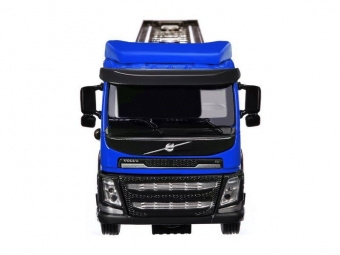 Машина ''АВТОПАНОРАМА'' Volvo бензовоз, голубой, 1/50, свет, звук, в/к 28*14*10 см