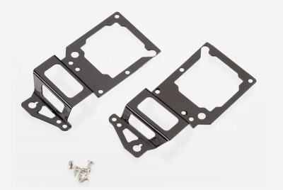 Main frame, side plate, inner (2) (black-anodized) (aluminum)/ screws (6)