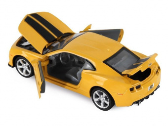 Машина ''АВТОПАНОРАМА'' Chevrolet Camaro SS, желтый, 1/32, свет, звук, инерция, в/к 17,5*13,5*9 см