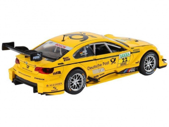 Машина ''АВТОПАНОРАМА'' BMW M3 DTM, желтый, 1/32, свет, звук, инерция, в/к 17,5*13,5*9 см