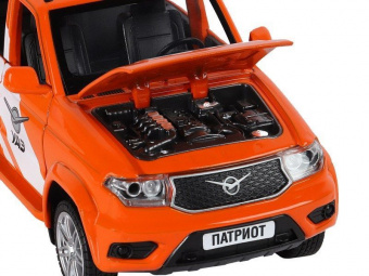 Машина ''АВТОПАНОРАМА'' УАЗ PATRIOT RALLY, 1/26, свет, звук, инерция, в/к 24,5*12,5*10,5 см