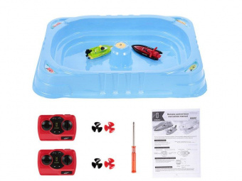 Р/У катеры Huan Qi (2 катера + минибассейн) Mini  2.4ГГц RTR
