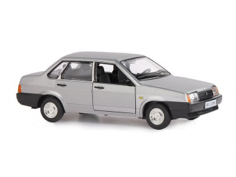 Машина ''АВТОПАНОРАМА'' ВАЗ 21099, 1/22, серебряный, инерция,  в/к 24,5x12,5x10,5 см