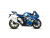 Мотоцикл АВТОПАНОРАМА SUZUKI GSR-R1000, 1/12, металл, синий, свободный ход колес Мотоцикл АВТОПАНОРАМА SUZUKI GSR-R1000, 1/12, металл, синий, свободный ход колес