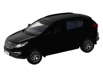 Машина ''АВТОПАНОРАМА'' KIA SPORTAGE R, черный, 1/39, инерция, в/к 17,5*12,5*6,5 см