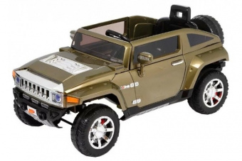 Радиоуправляемый детский электромобиль Hummer HX 12V Harleybella цвет зеленый