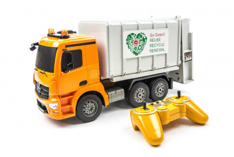 Радиоуправляемая машина мусоровоз Mercedes-Benz Actros масштаб 1:20