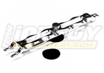 Фиксатор аккумулятора (серебро) для Traxxas 1/10 Slash 4x4 & 2WD