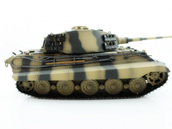 Р/У танк Torro King Tiger (башня Henschel) 1/16 2.4G, ИК-пушка, деревянная коробка