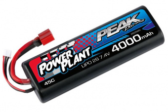 Power Plant Lipo 4000 7.4 V 45C (Black case, Deans Plug) 12AWG