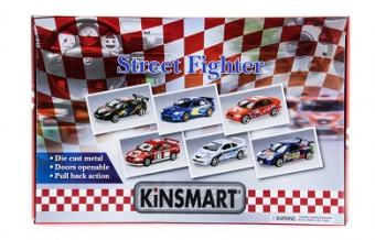 Машина Kinsmart Street Fighter в асс. инерционная