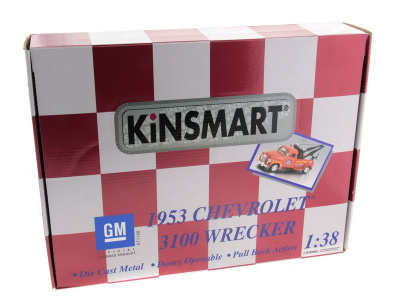 Машина Kinsmart 1953 Chevrolet 3100 Wreckler инерция (1/12шт.) 1:38 б/к