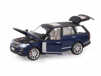 Машина ''АВТОПАНОРАМА'' Range Rover, синий металлик, 1/26, свет, звук, в/к 24,5*12,5*10,5 см
