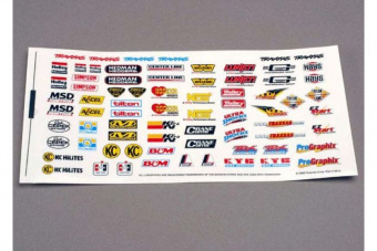 Decal sheet, racing sponsors