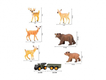 Набор фигурок животных MASAI MARA ММ205-057 серии На ферме: Ферма игрушка 14 пр.