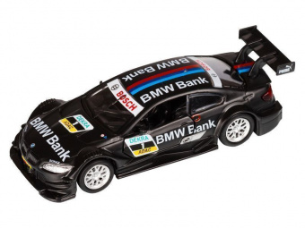 Машина АВТОПАНОРАМА BMW M3, DTM, 1/42, черный, инерция, откр. двери, в/к 17,5*12,5*6,5 см
