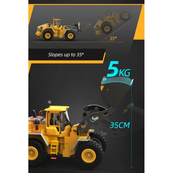 Радиоуправляемый колесный погрузчик Double Eagle Volvo L260H 1/16 2.4G RTR