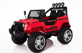 Электромобиль Little Sun Jeep Red