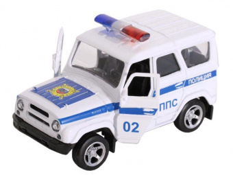 Машина ''АВТОПАНОРАМА'' Полиция, белый, 1/50, инерция, в/к 12*7*5,5 см