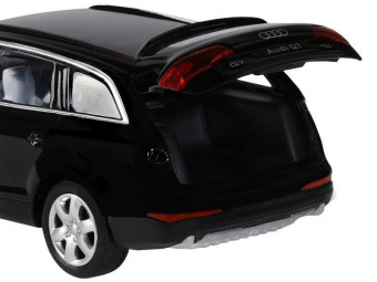 Машина ''АВТОПАНОРАМА'' Audi Q7, черный, 1/32, свет, звук, инерция, в/к 17,5*13,5*9 см