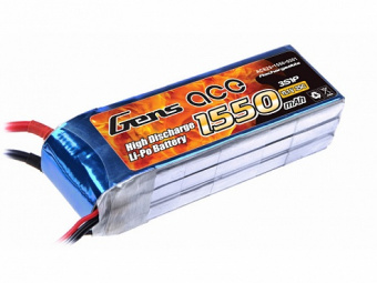 Литиевый аккумулятор Gens Ace LiPo 1550mAh 3S (25С) T-dean