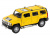 Машина ''АВТОПАНОРАМА'' Hummer H3, желтый, 1/32, свет, звук, инерция, в/к 17,5*13,5*9 см