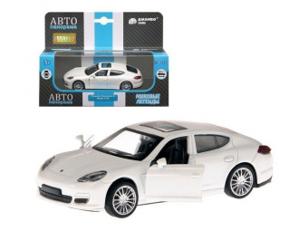 Машина ''АВТОПАНОРАМА'' Porsche Panamera S, белый, 1/43, инерция, в/к 17,5*12,5*6,5 см