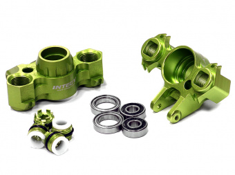Кулаки поворотные (зелен) для Traxxas 1/10 Revo 3.3 & E-Revo