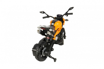 Детский электромобиль мотоцикл Harley Davidson Оранжевый