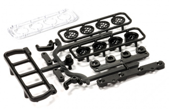 Realistic Folding Light Bar w/ 4 Plastic LED Light Housing for 1/10 Size Off-Road