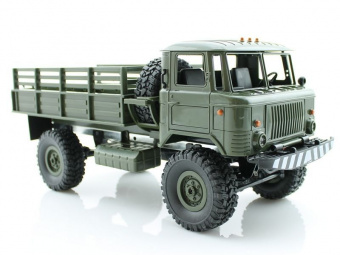 Радиоуправляемая машина WPL ГАЗ-66 грузовая (зеленая) 4WD 2.4G 1/16 KIT
