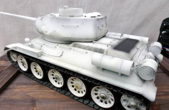 Радиоуправляемый танк Taigen 1:16 T34-85 (зимний) 2.4 Ghz (пневмо)