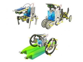 Конструктор на солнечных батареях Cute Sunlight Solar Robot 13 в 1