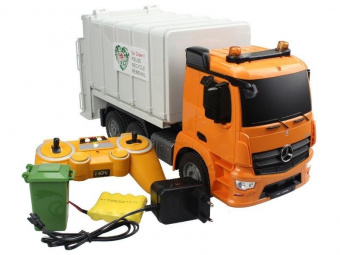 Радиоуправляемая машина мусоровоз Mercedes-Benz Actros масштаб 1:20