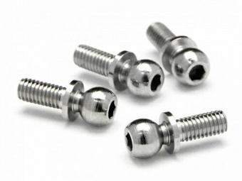Шаровые стойки 4.3X11.5MM (4-40/HEX SOCKET/SILVER/4шт)