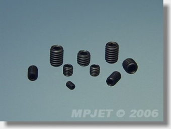 Винт M4x6мм, без головки (imbus) шестигранный шлиц, сталь, MPJet, 4шт.