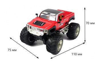 Машинка на пульте управления Hummer 1:43 Красная