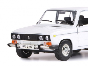 Машина ''АВТОПАНОРАМА'' ВАЗ 2106, 1/22, белый, инерция, в/к 24,5x12,5x10,5 см