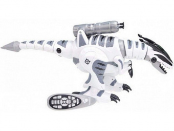Радиоуправляемый робот-динозавр LENENG TOYS K9 Dinosaur звук, свет, танцы, сенсор, стреляет присосками