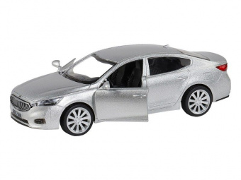 Машина ''АВТОПАНОРАМА'' KIA K7, серебряный, 1/41, инерция, в/к 17,5*12,5*6,5 см