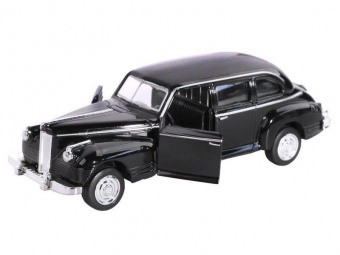 Машина ''АВТОПАНОРАМА'', черный, 1/43, инерция, в/к 14*5,7*6,8 см