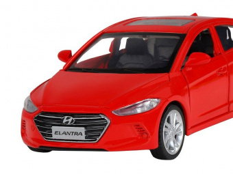 Машина ''АВТОПАНОРАМА'' HYUNDAI ELANTRA, красный, 1/40, инерция, в/к 17,5*12,5*6,5 см
