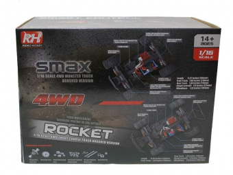 Радиоуправляемый шорт-корс Remo Hobby Rocket UPGRADE (красный) 4WD 2.4G 1/16 RTR