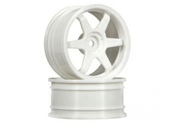 Диски туринг 1/10 - TE37 26MM WHITE (вынос 3MM) 2шт