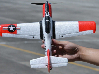 Радиоуправляемый самолет Volantex RC 761-9 T28 400мм 2.4G 4ch LiPo RTF with Gyro