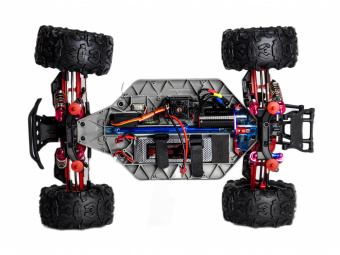 Радиоуправляемый монстр Remo Hobby Dinosaurs Master Brushless UPGRADE PLUS (красный) 4WD 2.4G 1/8 RTR