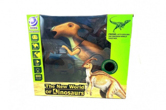 Игрушка динозавр на пульте управления The New World (световые и звуковые эффекты) Коричневый