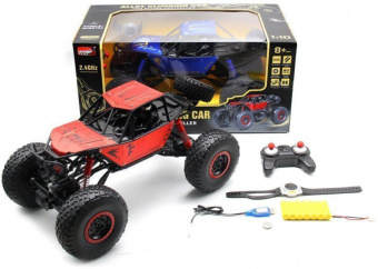 Радиоуправляемый синий краулер MZ 4WD (пульт+часы) масштаб 1:10 - MZ-YY2025
