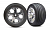 Tires & wheels, assembled, glued (2.8'')(All-Star chrome wheels, Ribbed tires, foam in